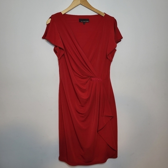 Lucian Matis Red Dress Size M - Picture 11 of 11